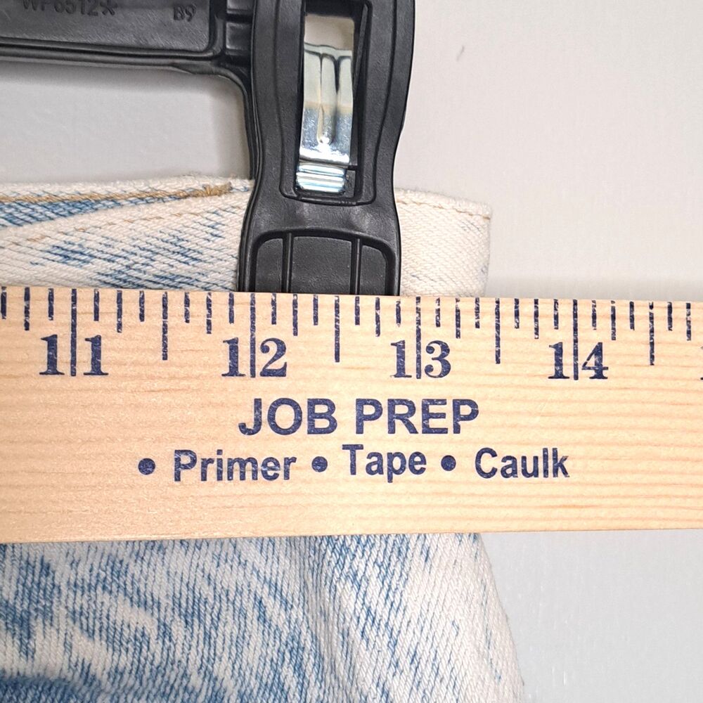 Vintage 90s Anti-Basic X Daily Jeans Size 9/10 Acid Wash Distressed High Rise - Picture 7 of 16